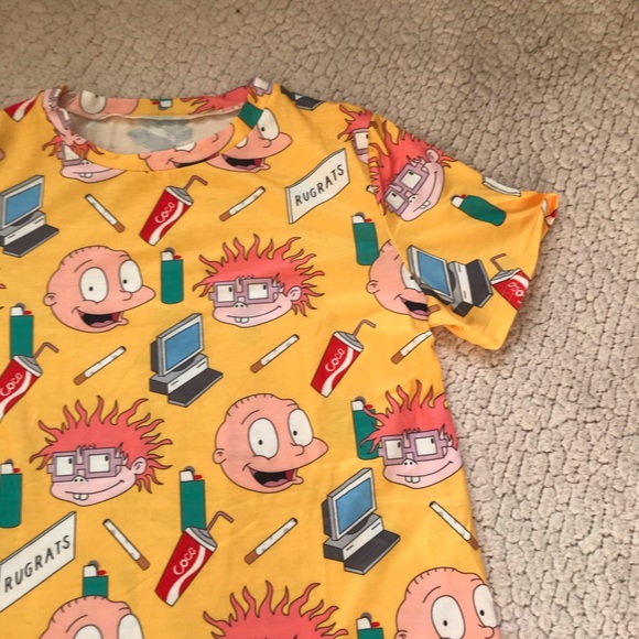 Handmade Yellow Rugrats Cartoon Two Piece Set - Picture 2 of 6